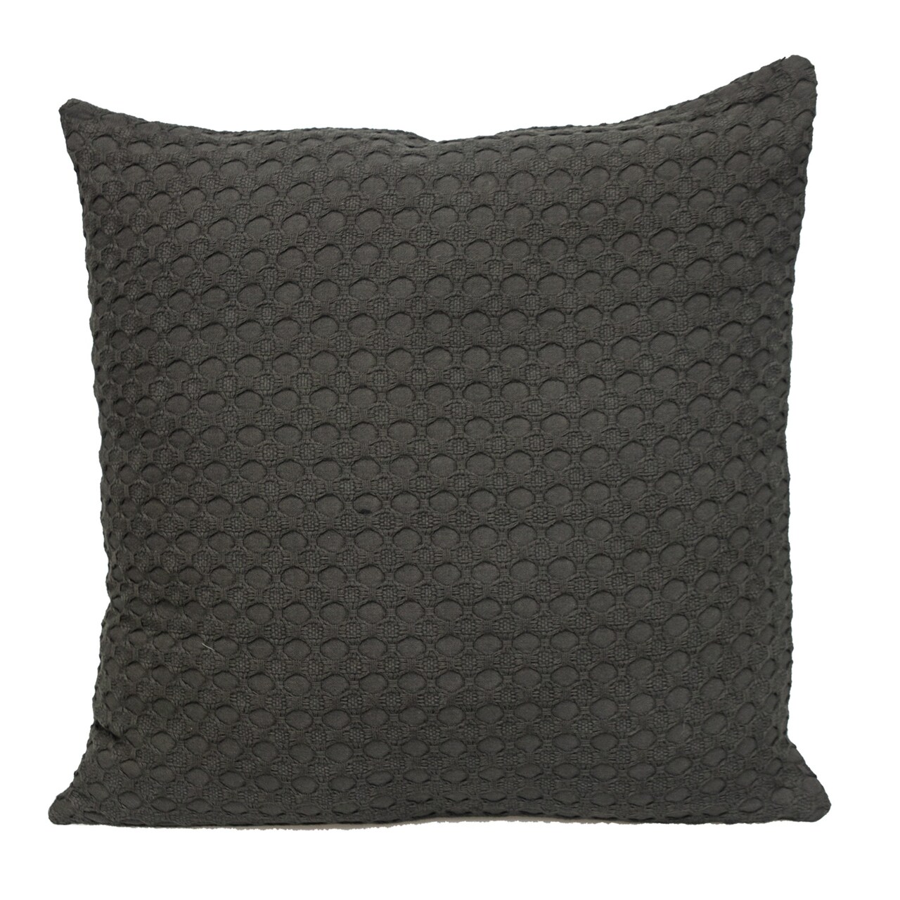 Nassau Collection Geometric Rectangular Cotton Throw Pillow - 20" - Gray